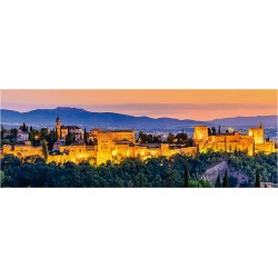 Educa - Alhambra Granada | Puzzle de 1000 Piezas en Formato panorámico