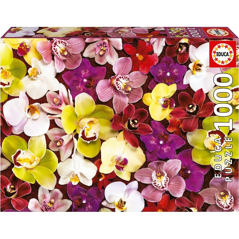 Educa - Collage de orquídeas | Puzzle de 1000 Piezas