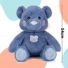 Famosa Softies - Boutique is Colors Blue, Osito de Peluche de Color Azul con Detalles en Plateado