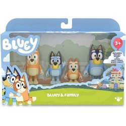 BLUEY  Pack 4 Figuras