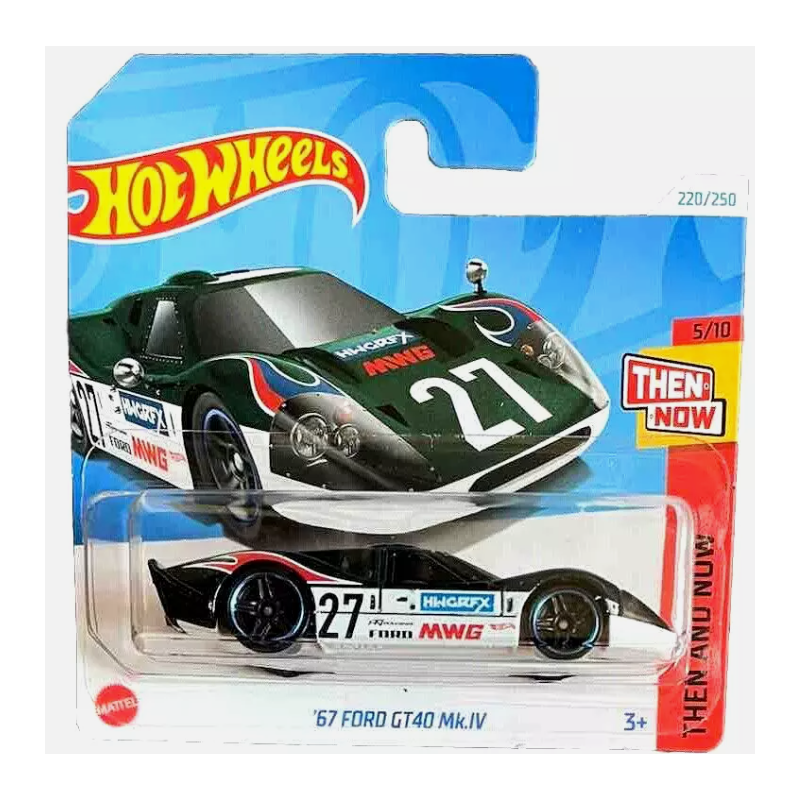 Hot Wheels · Then And Now · Hot Wheels 2024 - '67 FORD GT40 MK.IV - HTC69