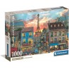 Clementoni - Puzzle Adulto 1000 Piezas Collection Streets of Paris Compact Box, 39983