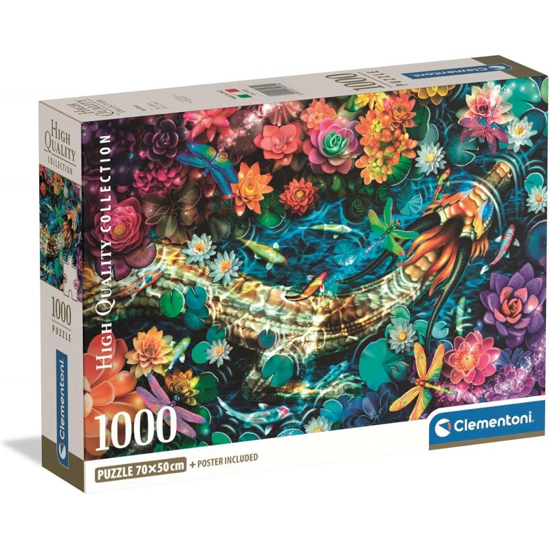 Clementoni - Puzzle Adulto 1000 Piezas Collection Koi River Puzzle Adulto Compact Box, 39939