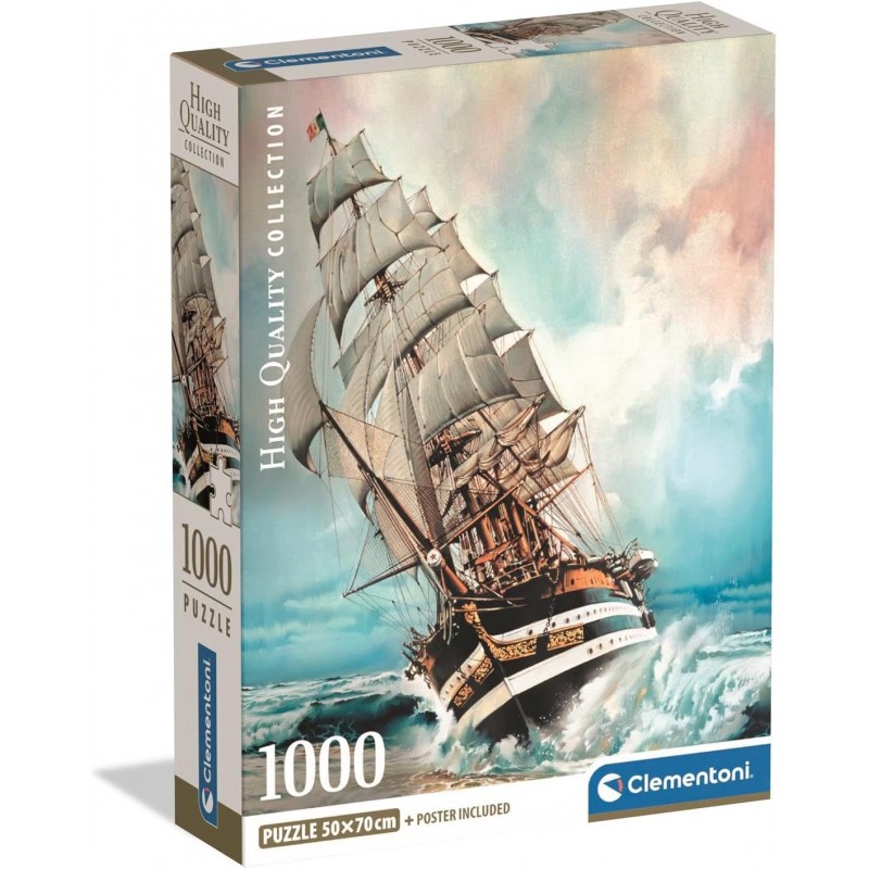 Clementoni - Puzzle Adulto 1000 Piezas Collection Amerigo Vespucci Compact Box, 39948