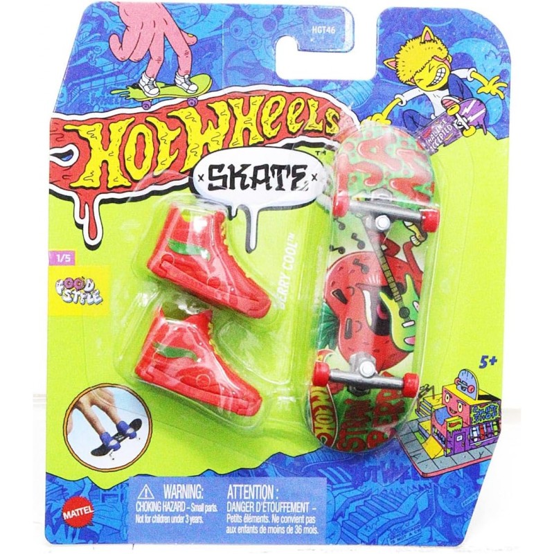 Hot Wheels Skate Food Style 1/5 Berry Cool Skate Fingerboard Juguetes para niños - HVJ80