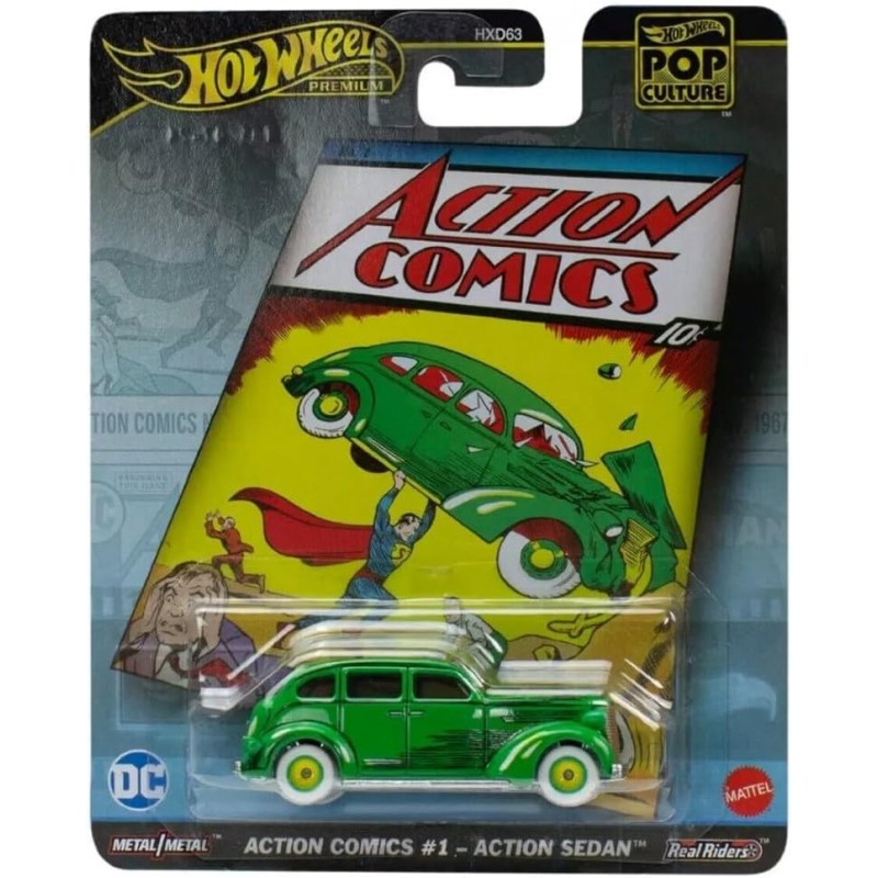 Hot Wheels Superman Action Comics 1 Action Sedan –  HVJ50 – Serie Pop Culture