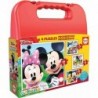 Maleta Puzzles Progresivos Mickey Mouse, 12-16-20-25
