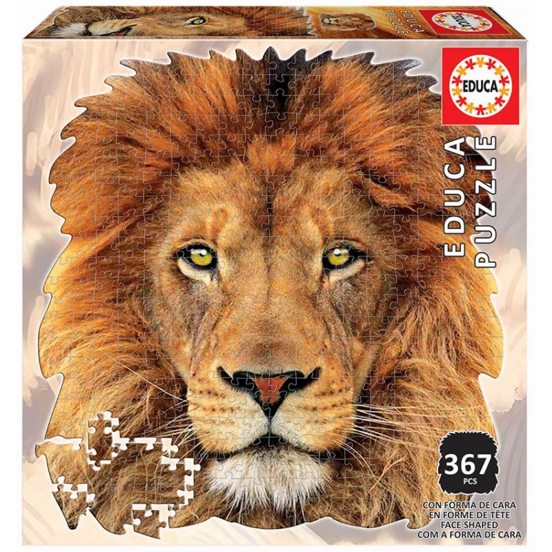 367 LEÓN ´ANIMAL FACE SHAPED PUZZLE´